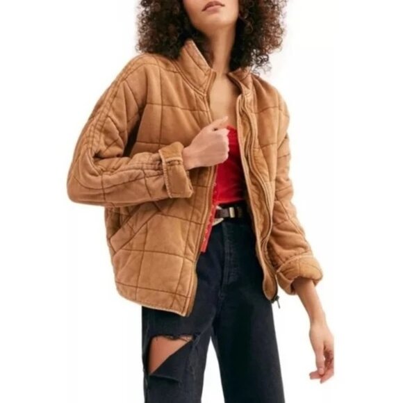 Free People Distressed Dolman Quilted Knit. Size XS. - Picture 3 of 7